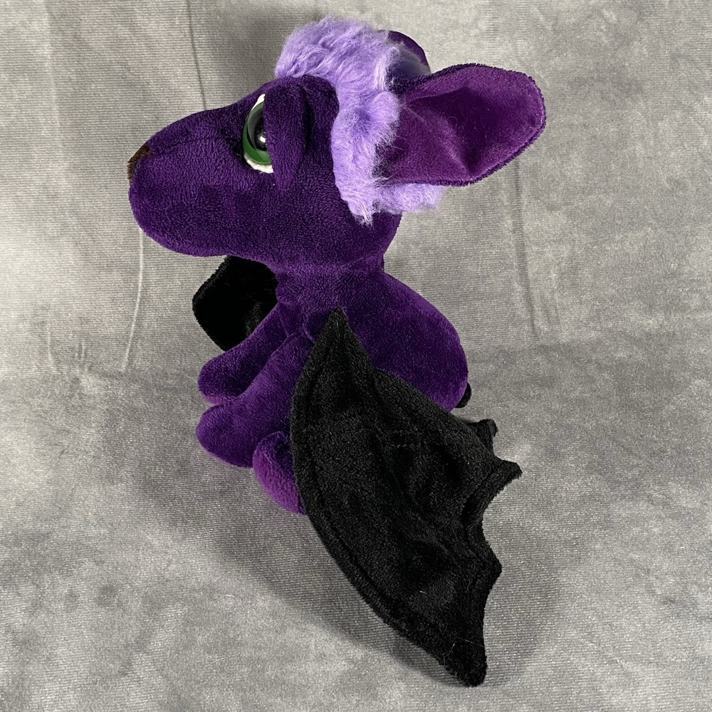 Russ Big Eye Lil Peepers Edward Purple Bat Plush Stuffed Animal Rare Collectable - Picture 2 of 7